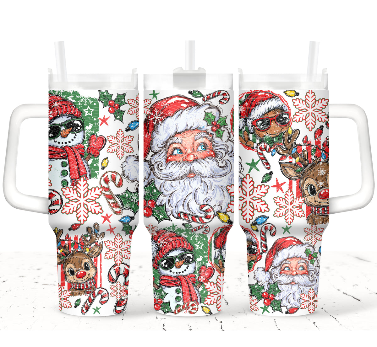 Christmas Collage 40 oz Tumbler Prints