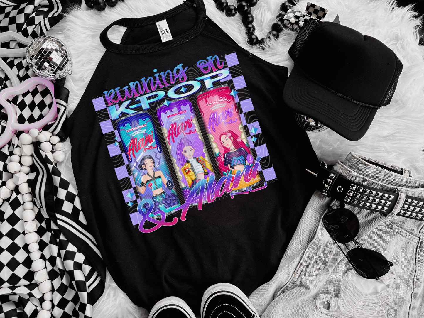 Running On K-pop And Alani DTF Prints