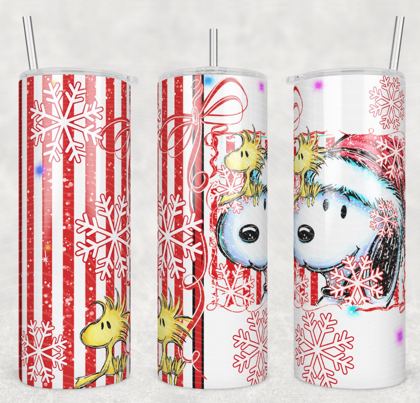 Christmas Snoopy Tumbler Wrap
