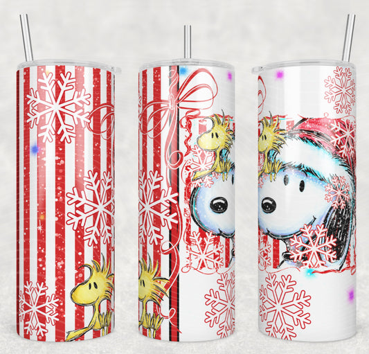 Christmas Snoopy Tumbler Wrap