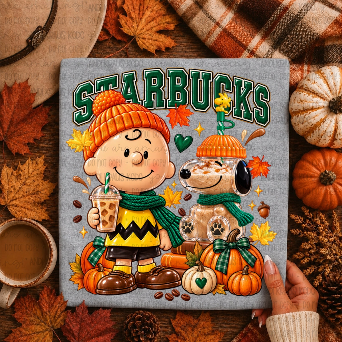 Frappe Snoopy SBux DTF Print