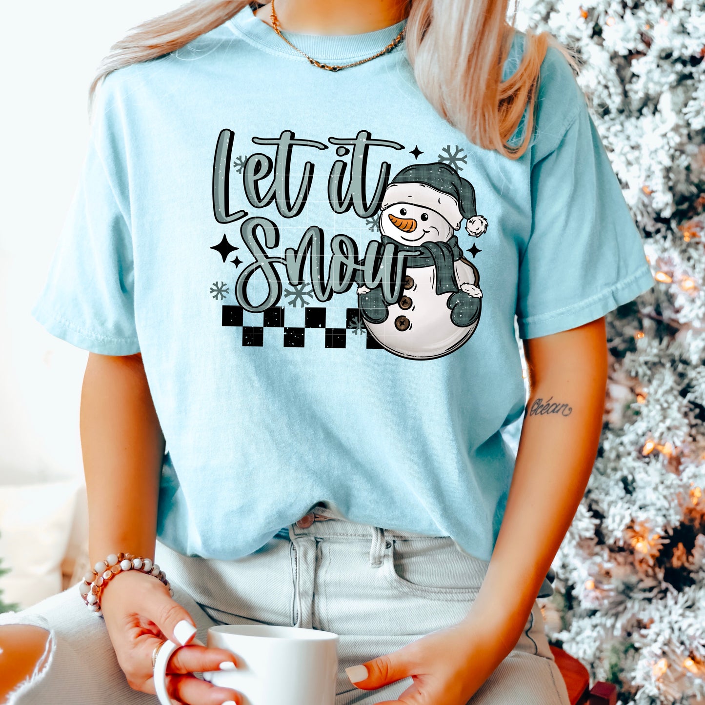 Let It Snow DTF Print