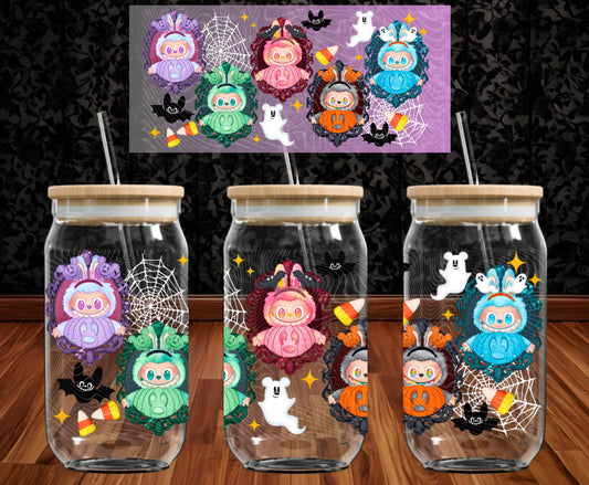 Pumpkin Bubus Halloween 16 oz Glass Wraps