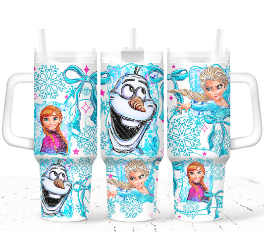Frozen Christmas 40 oz Tumbler Print
