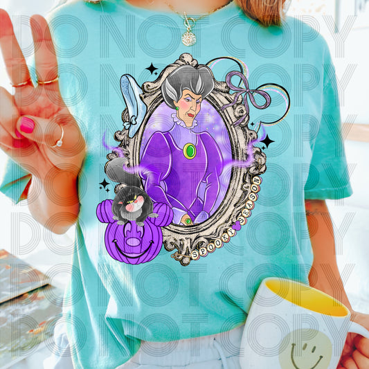 Evil Stepmother Spooky Season Mirror DTF Prints