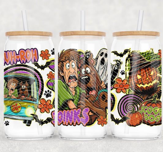 Scoob Zoinks 16 oz Glass Wrap