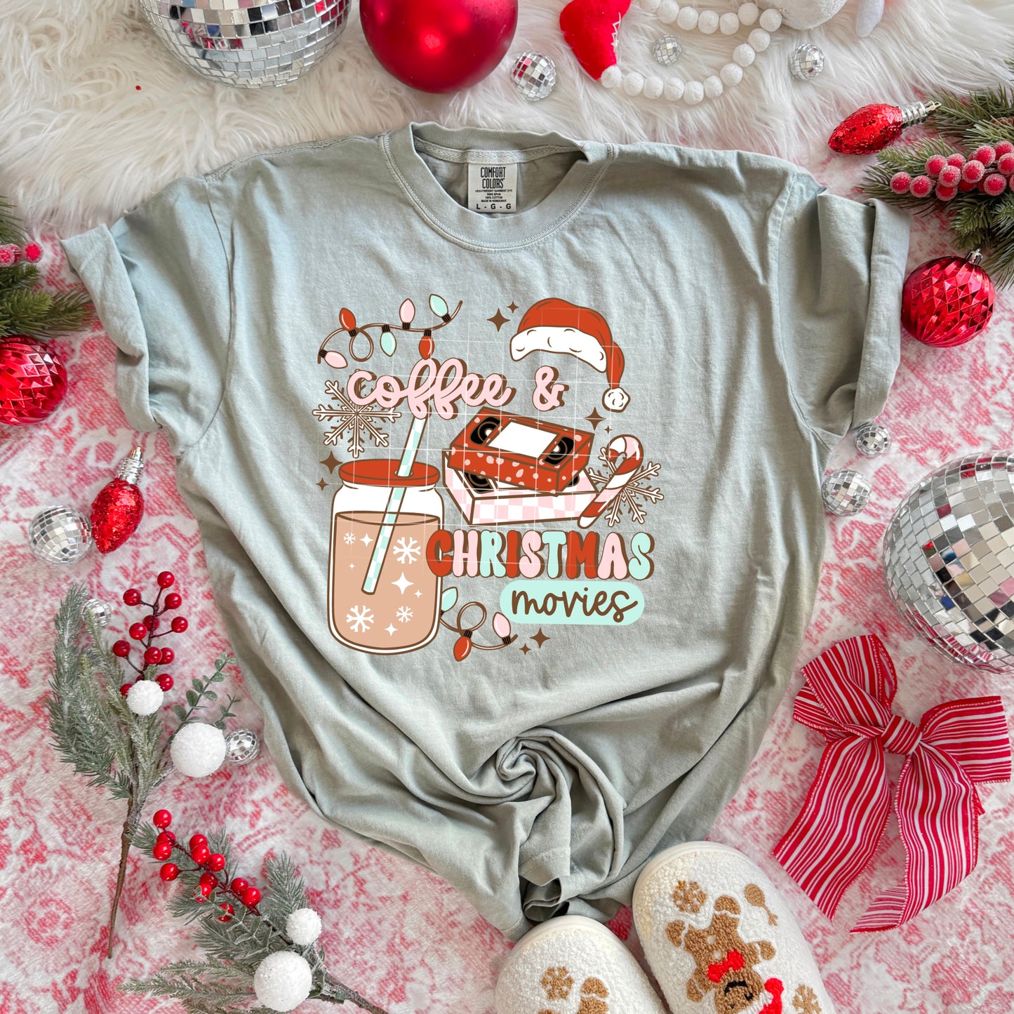 Coffee & Christmas Movies DTF Prints