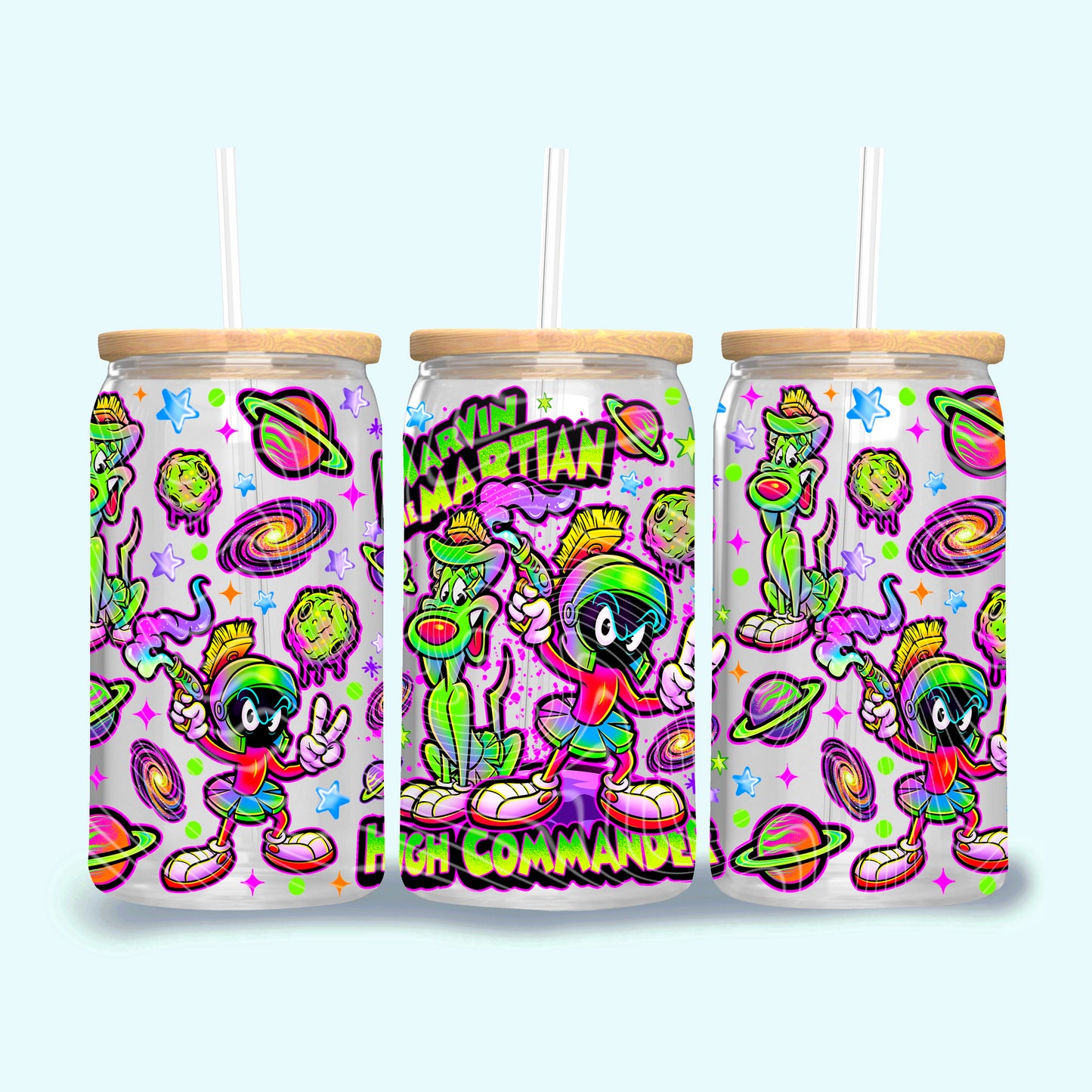 High Commander 16 oz Glass Wraps