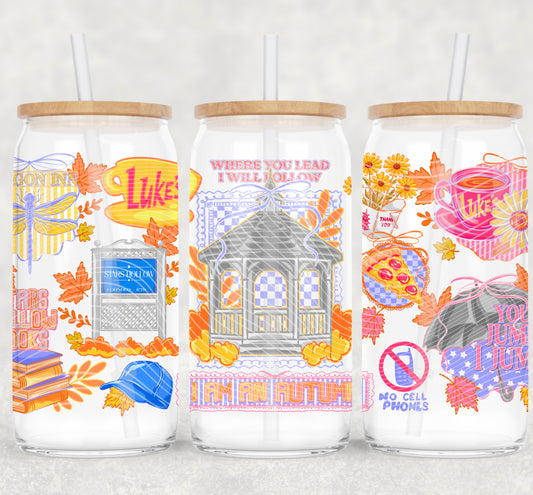Stars Hollow Collage 16 oz Glass Wraps