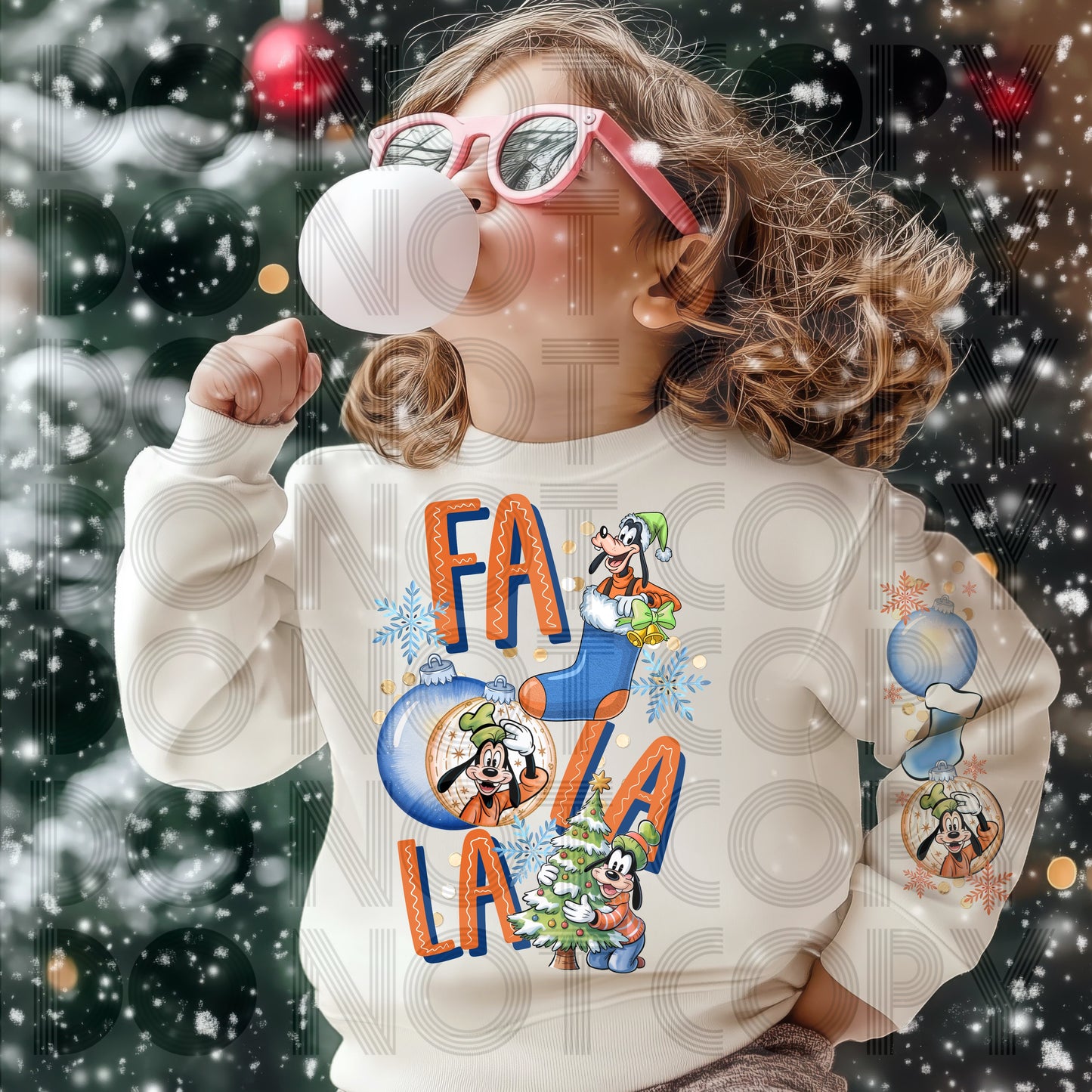 Fa La La Goofy DTF Prints