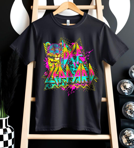 Def Leppard Neon DTF Prints