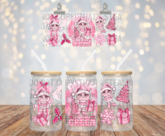 Pink Is The New Green 16 oz Glass Wraps