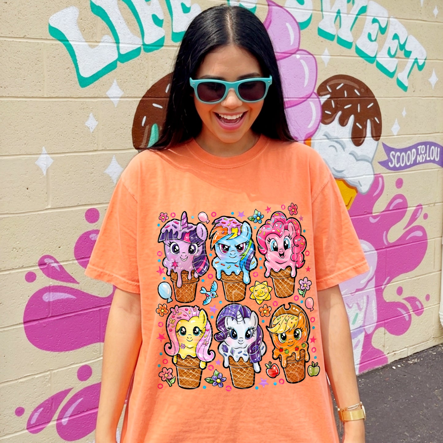 My Little Pony Ice Cream DTF Print