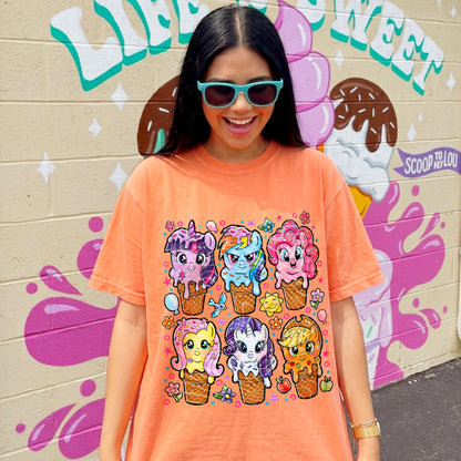 My Little Pony Ice Cream DTF Print