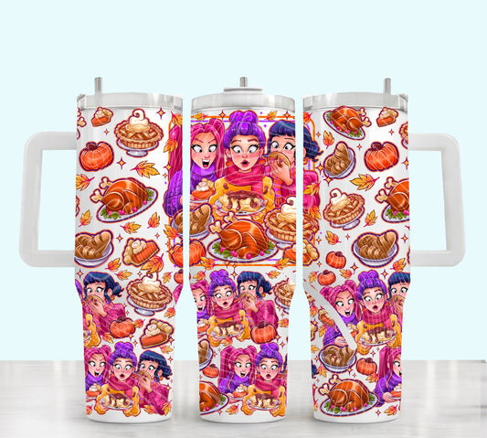 Just Here For The Carbs 40 oz Tumbler Print