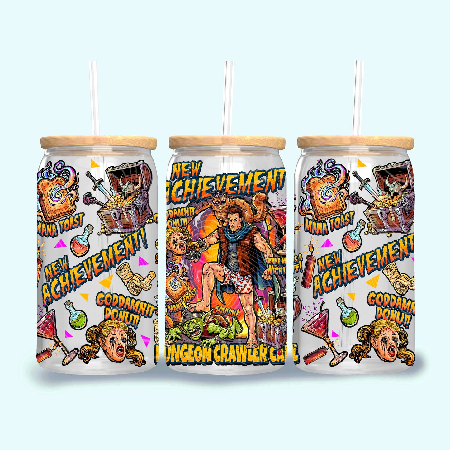 Dungeon Crawler Carl 16 oz Glass Wraps