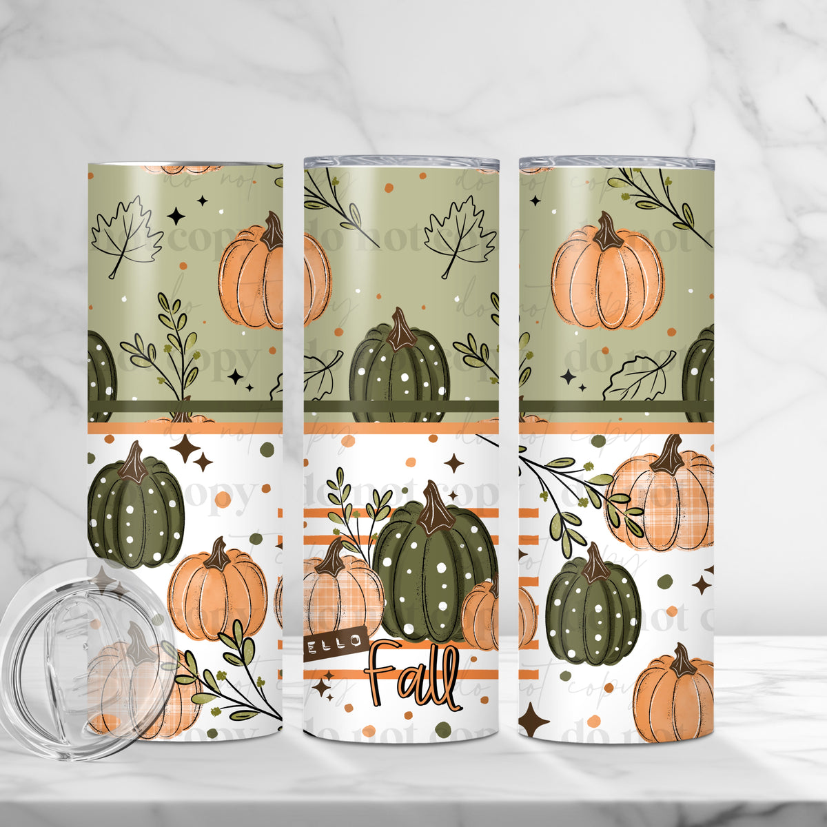 Hello Fall Tumbler Wrap