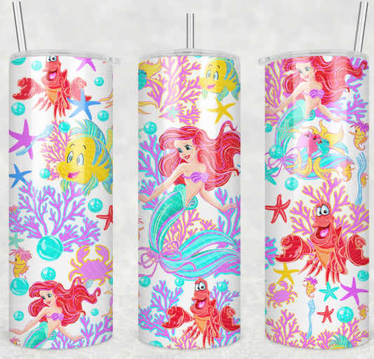 Little Mermaid & Sidekicks Tumbler Wrap
