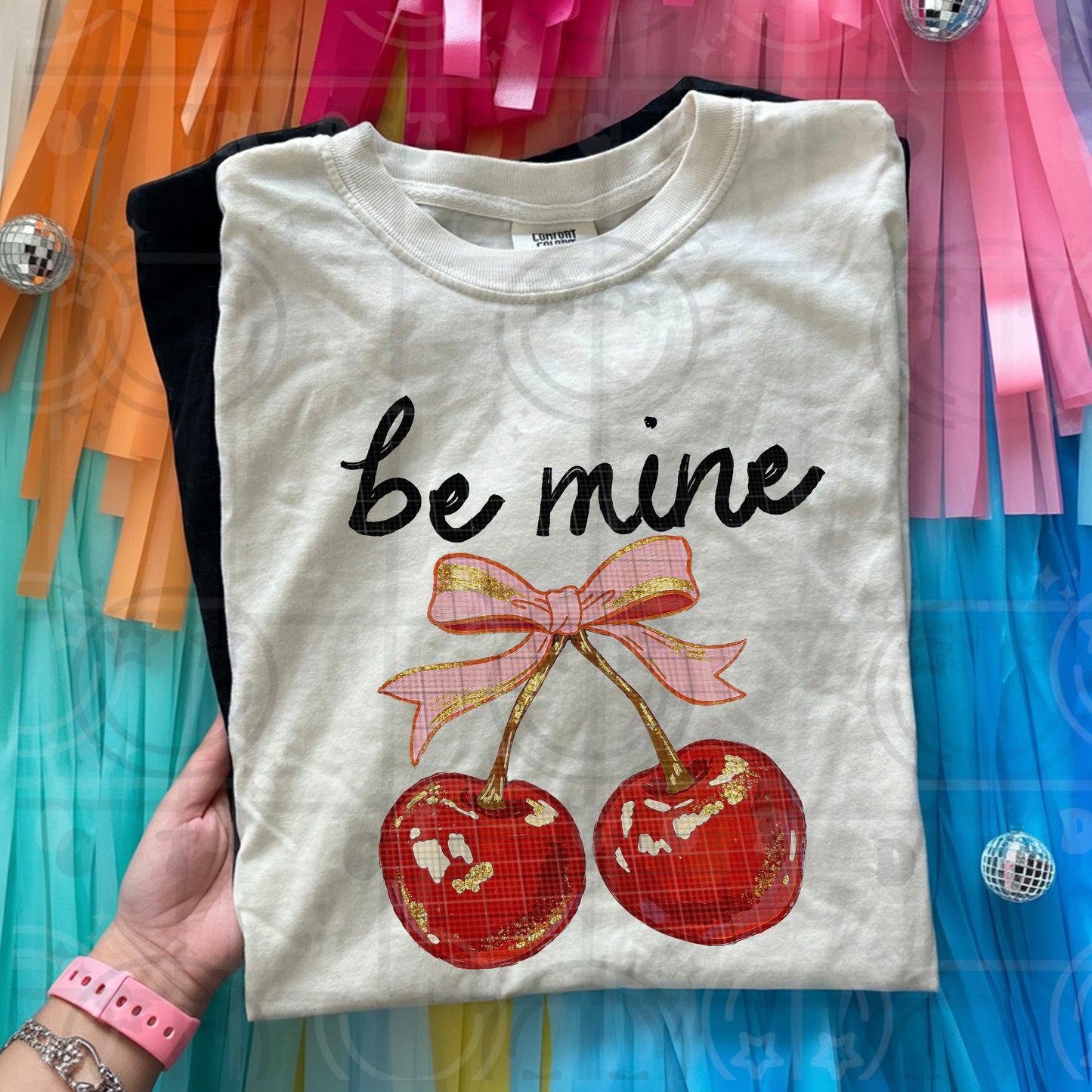 Be Mine Cherries DTF Prints