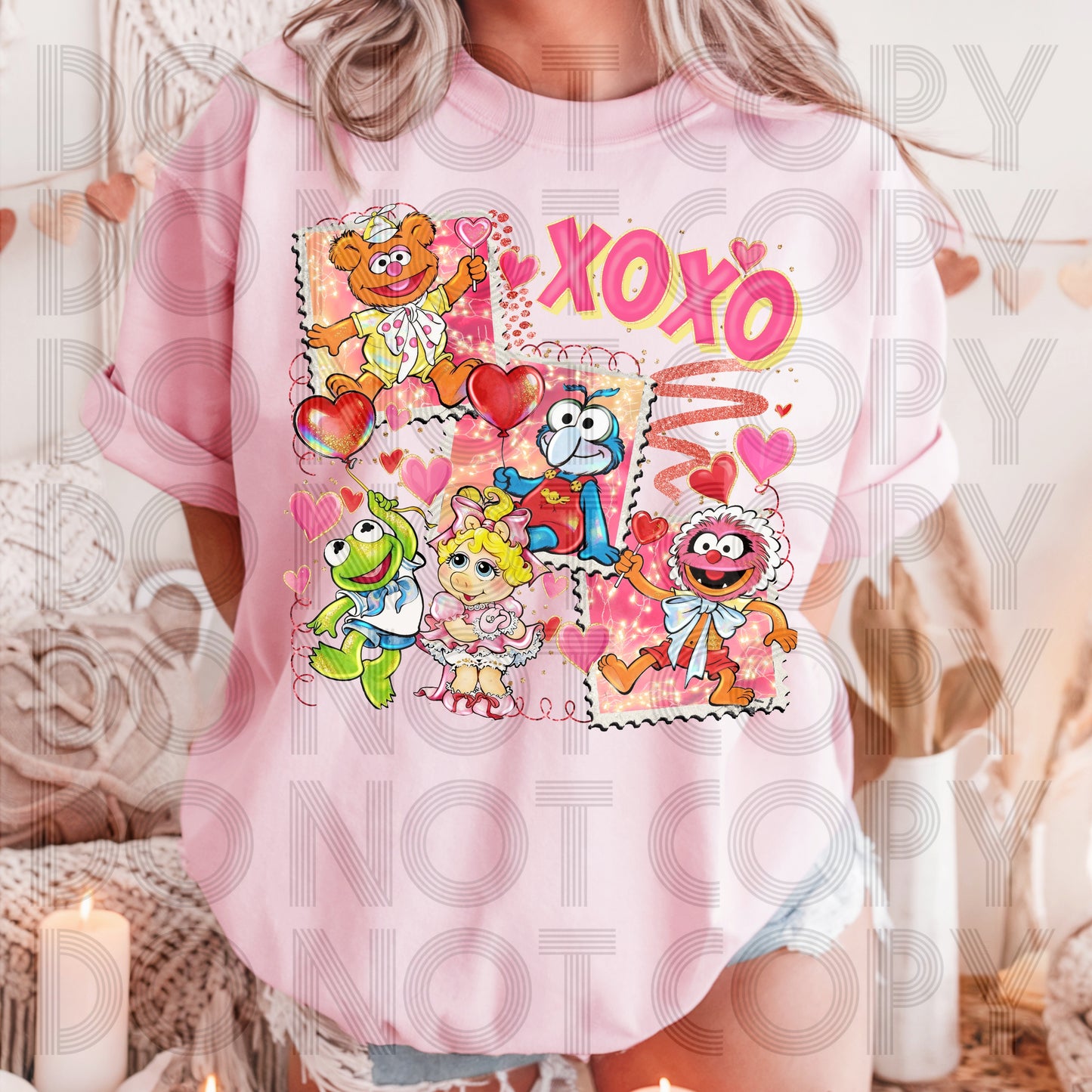 XOXO Muppet Baby Stamps DTF Prints