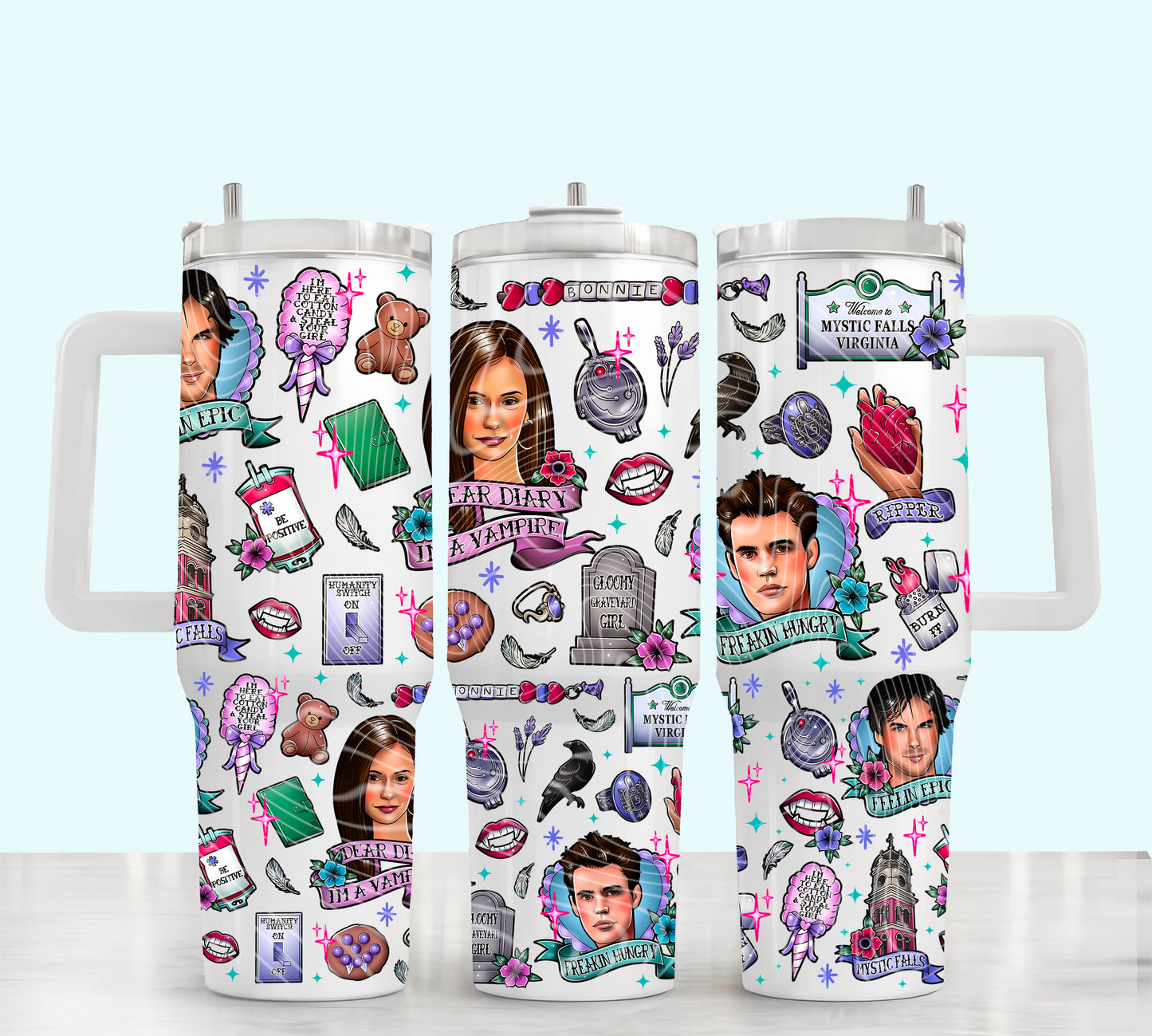 Dear Diary I Am A Vampire 40 oz Tumbler Prints