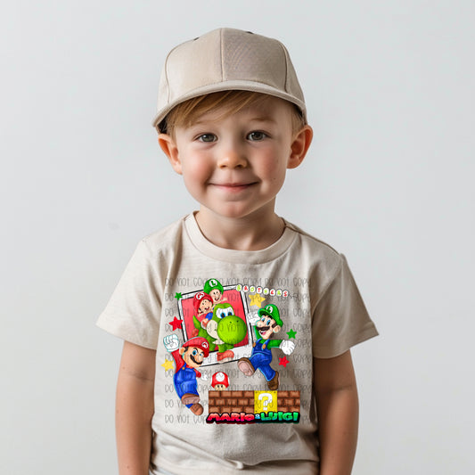Mario & Luigi DTF Print