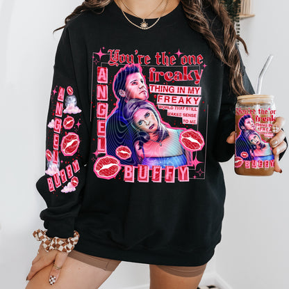 Freaky Angel and Buffy DTF Print