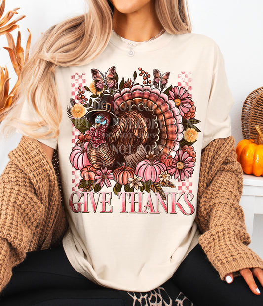 Give Thanks DTF Print