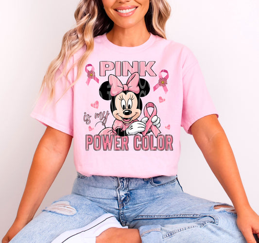 Pink Is My Power Color DTF Prints