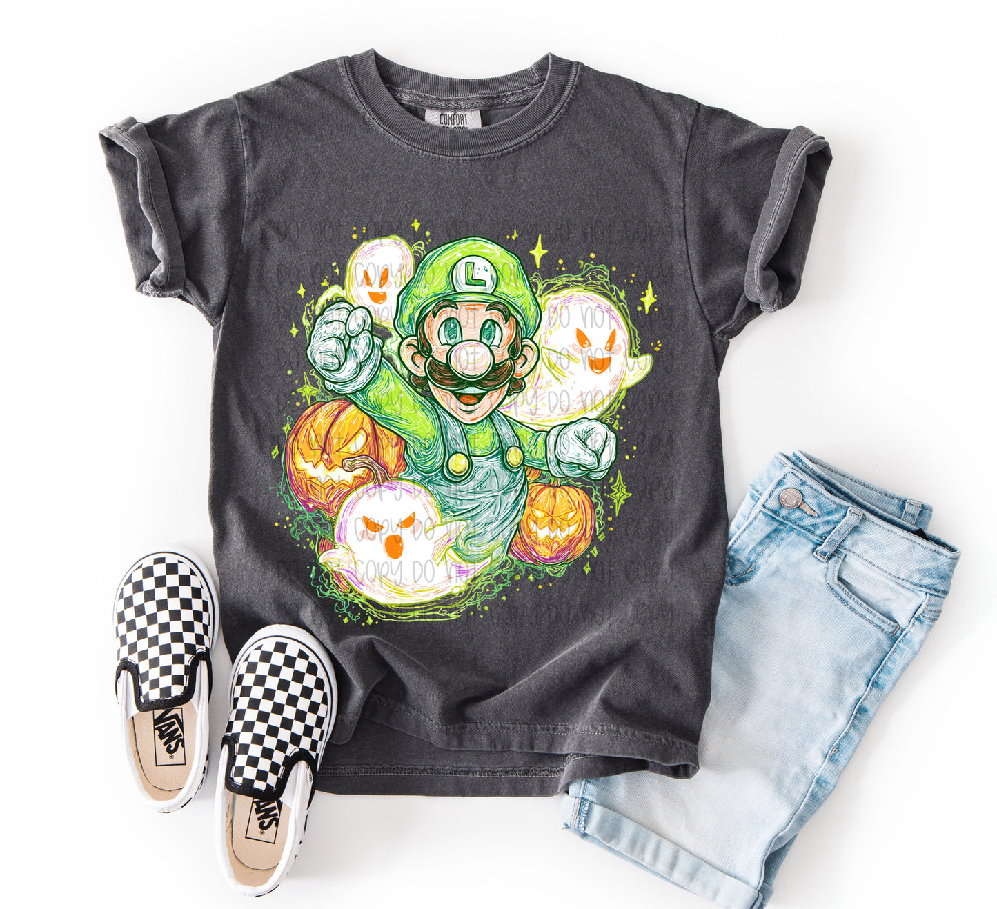 Luigi Boo Ghosts DTF Prints