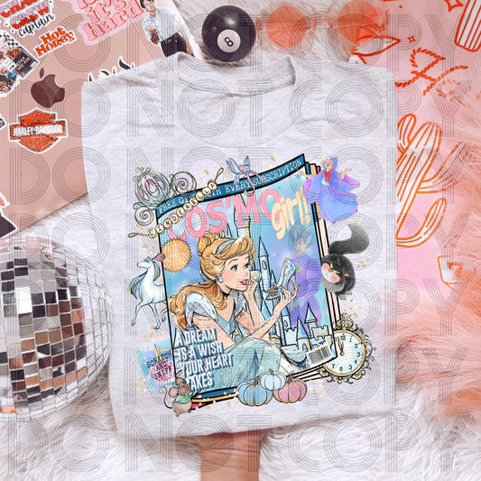 Cosmo Girl Cinderella DTF Prints