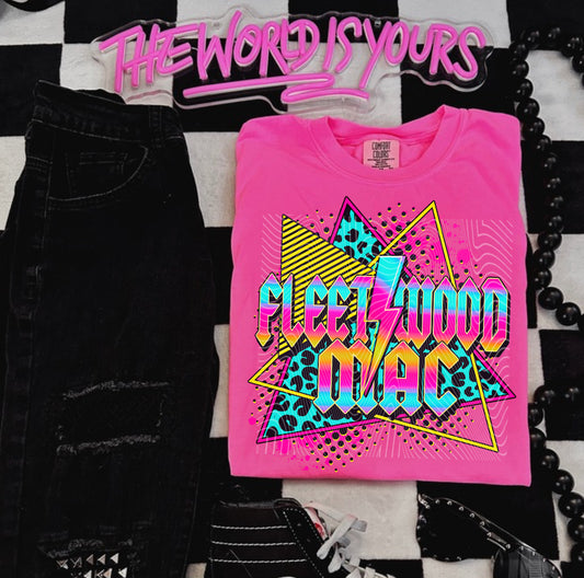 Fleetwood Mac Neon DTF Prints