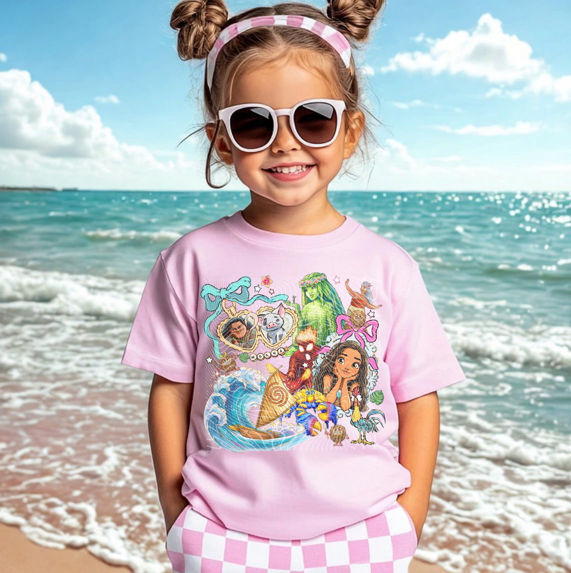 Polaroid Moana Friends DTF Prints