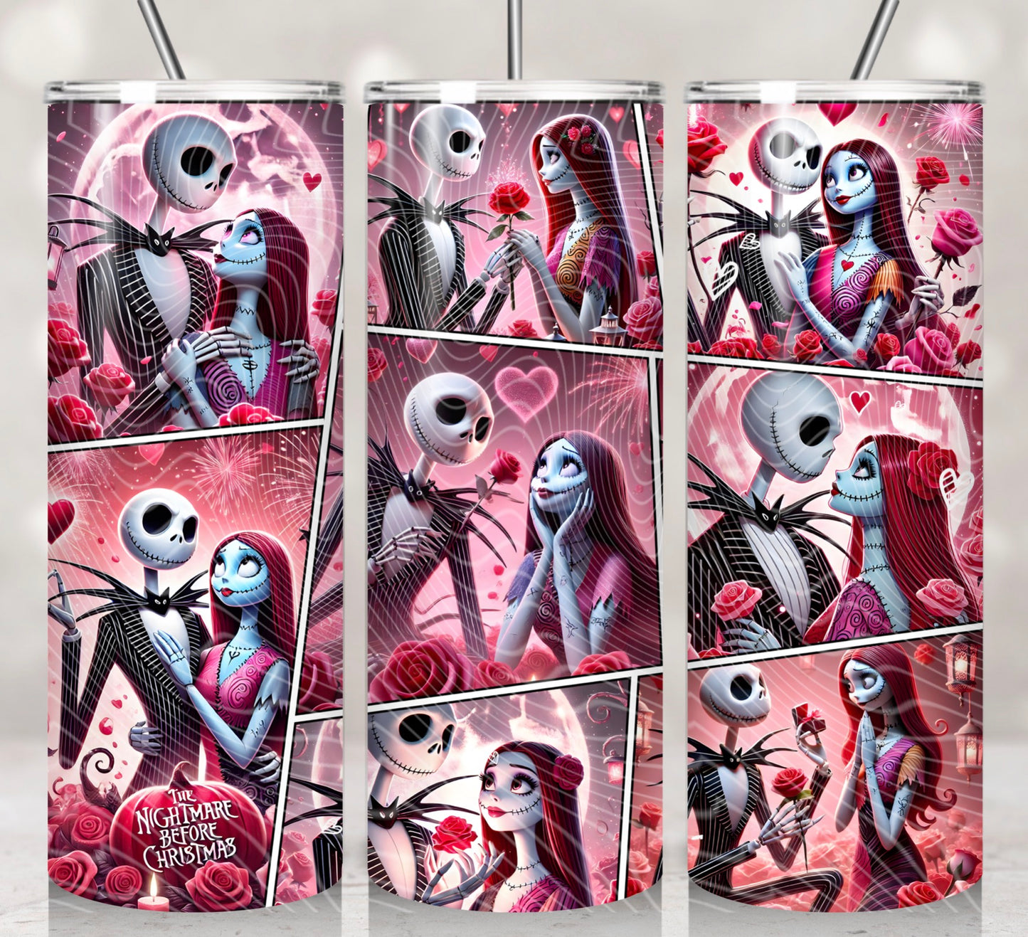 NBC Heart Valentines Tumbler Wrap