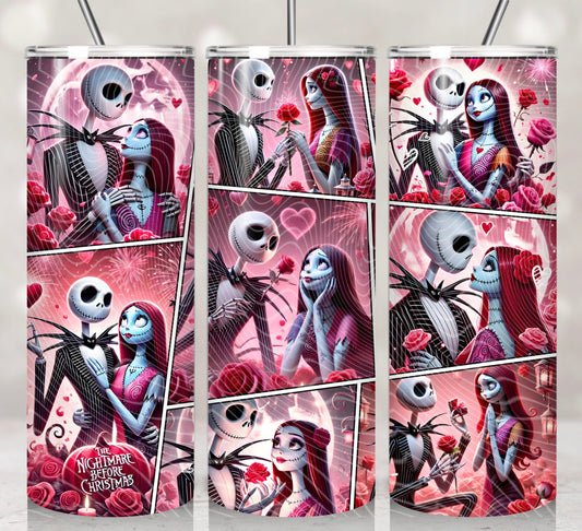 NBC Heart Valentines Tumbler Wrap