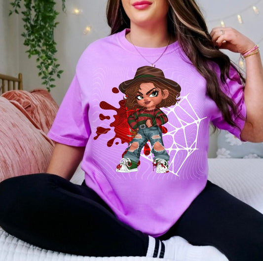 Freddy Horror Girl DTF Prints