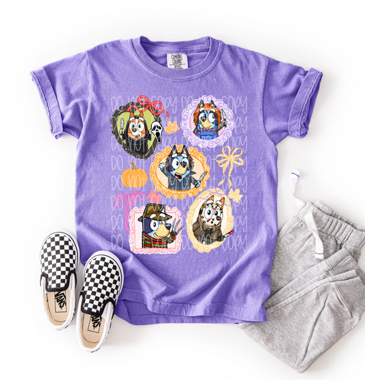 Bluey Halloween Coquette DTF Prints