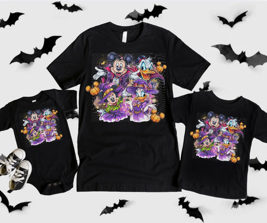 Halloween Character Friends DTF Prints