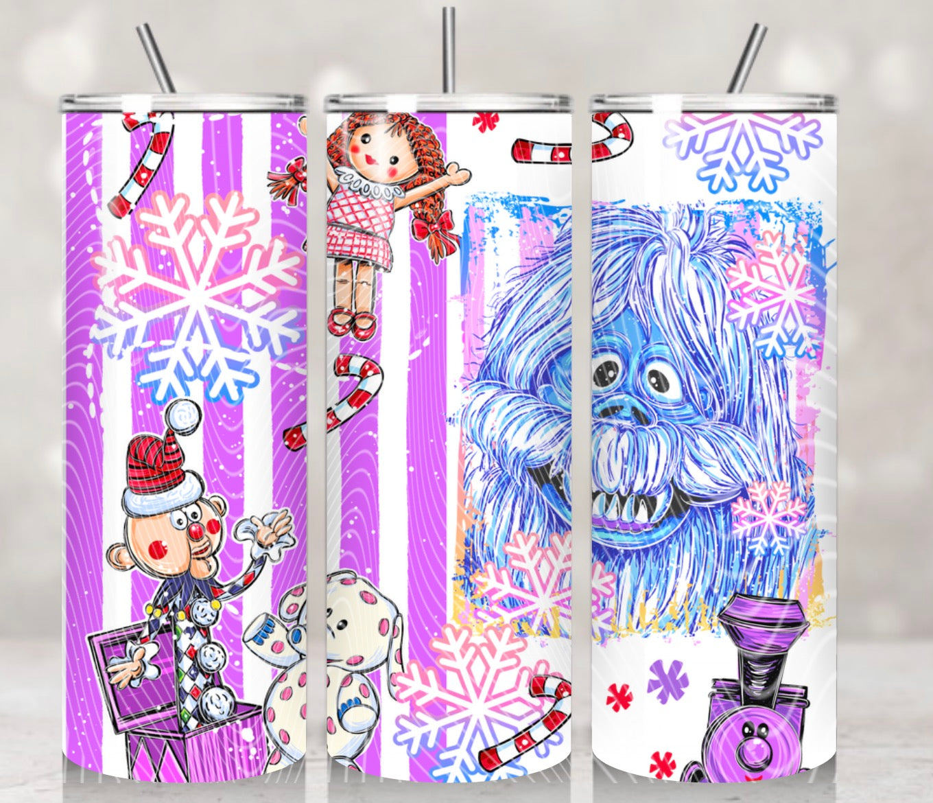 Christmas Bumble Misfits Tumbler Wrap