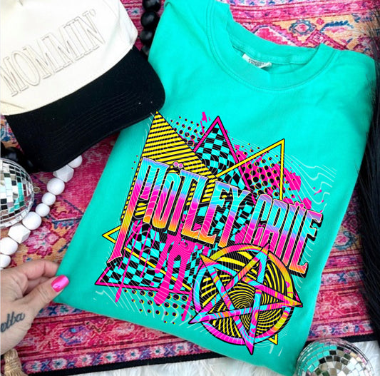Motley Crue Neon DTF Prints