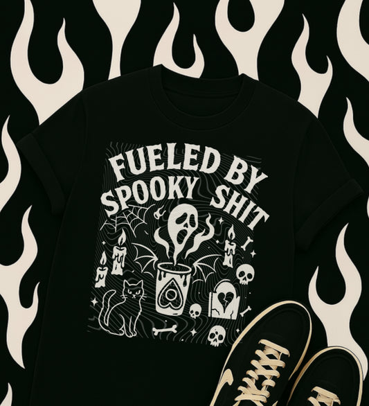 Fueled By Spooky Shit DTF Prints