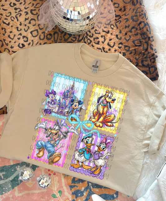 Magical Friends Stamps DTF Prints