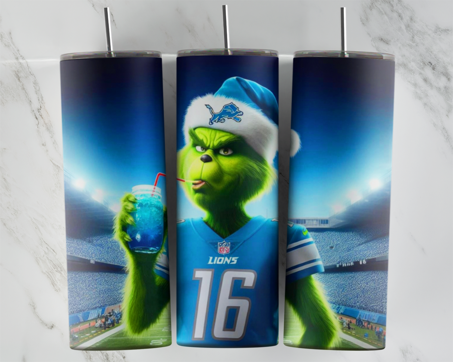 Christmas Grinch Detroit Lions Football Sports