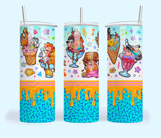 Ice Cream Goofy Characters Tumbler Wrap