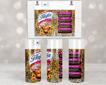 Be Gone Heifer Spray Brown and Pink Leopard