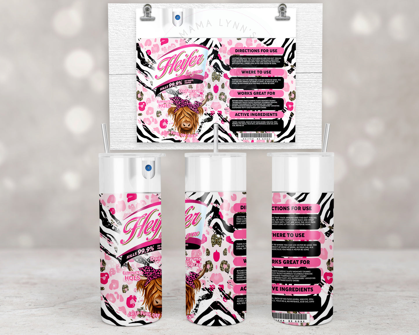 Be Gone Heifer Spray Pink Zebra