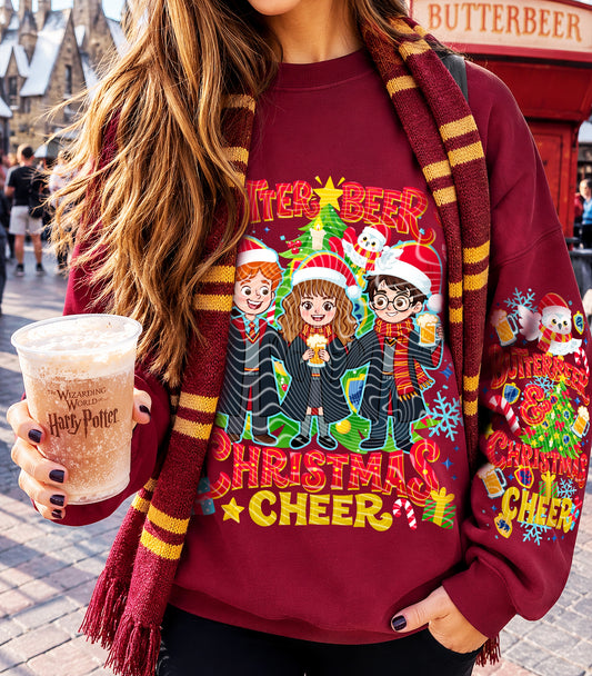 Butter Beer & Christmas Cheer DTF Print