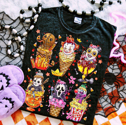 Ice Cream Horror Characters DTF Print
