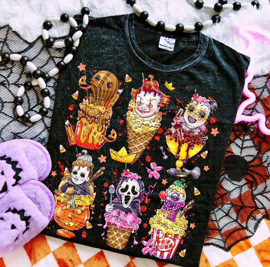 Ice Cream Horror Characters DTF Print