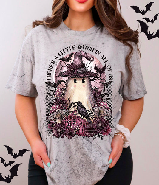 Little Witch Ghost DTF Print